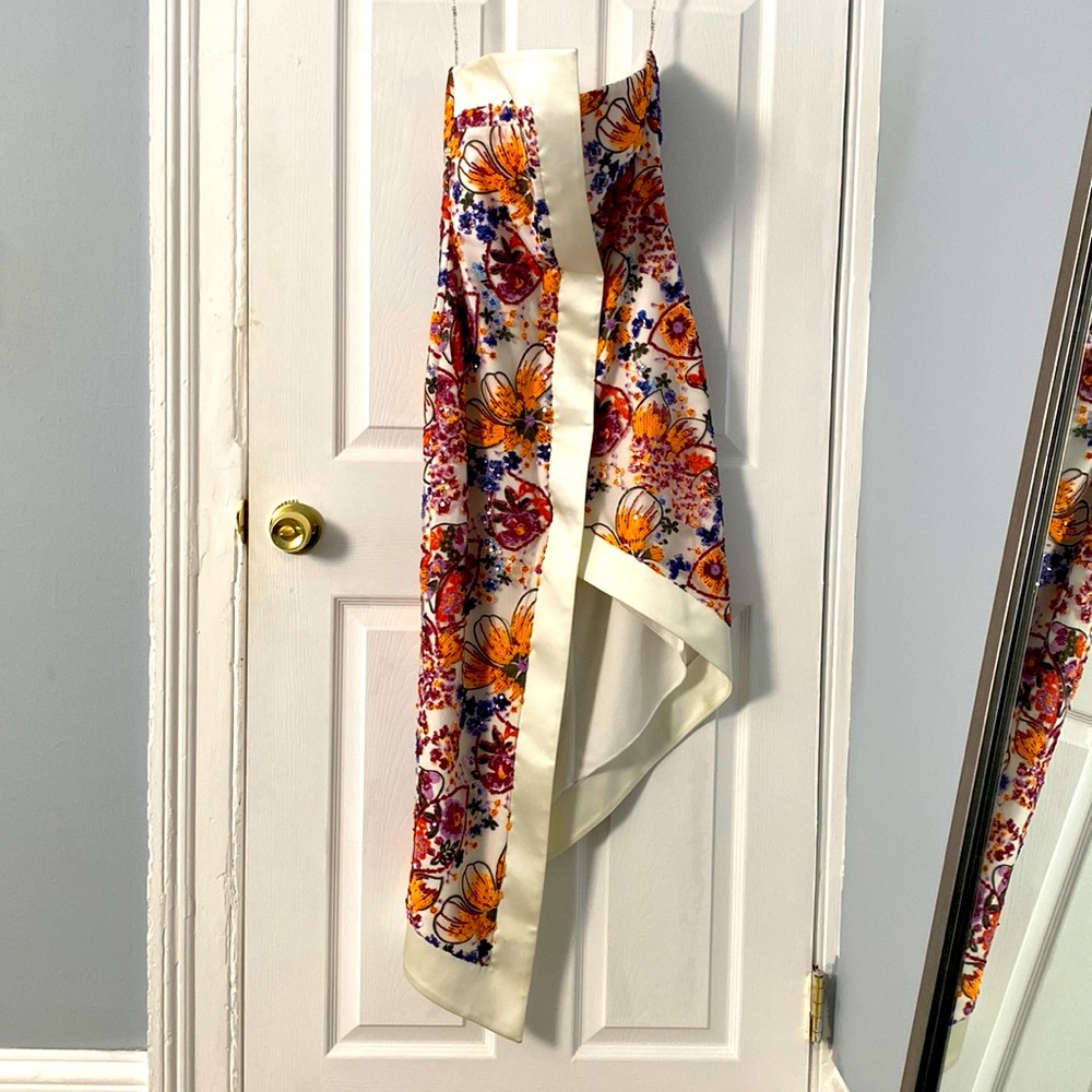 Sexy head turning floral beaded wedding guest dress!